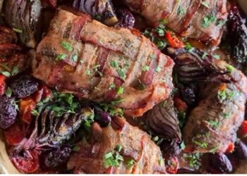 Receita de Peixe na Trança de Bacon