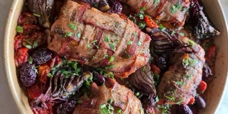 Receita de Peixe na Trança de Bacon