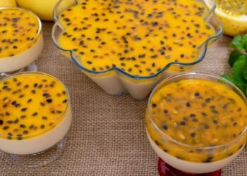 Mousse de maracujá natural